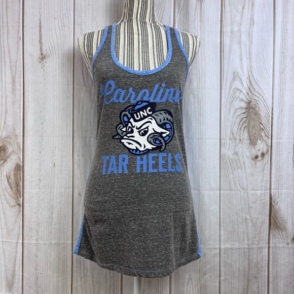 Pressbox Tops - Pressbox Royce Apparel UNC Carolina Tar Heels Razorback Tank Top Blue Gray Sz M